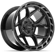 Load image into Gallery viewer, 4P55-20120-5D55-44BBT - 4Play 4P55 20X12 5X127 / 5X139.7 ET-44mm Gloss Black with Brushed Face &amp; Tinted Clear - 4Play Wheels Canada