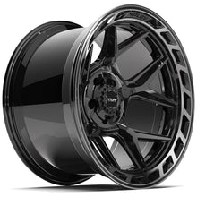Load image into Gallery viewer, 4P55-20120-5D55-44BBT - 4Play 4P55 20X12 5X127 / 5X139.7 ET-44mm Gloss Black with Brushed Face &amp; Tinted Clear - 4Play Wheels Canada