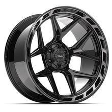 Load image into Gallery viewer, 4P55-24120-6D55-44BBT - 4Play 4P55 24X12 6X139.7 / 6X135 ET-44mm Gloss Black with Brushed Face &amp; Tinted Clear - 4Play Wheels Canada