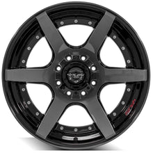 Charger l'image dans la galerie, 4P60-22100-8170-24BBT - 4Play 4P60 22X10 8X170 ET-24mm Gloss Black Brushed with Tinted Clear - 4Play Wheels Canada