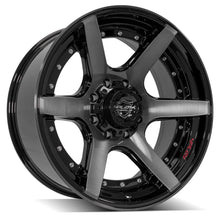 Charger l'image dans la galerie, 4P60-22100-8170-24BBT - 4Play 4P60 22X10 8X170 ET-24mm Gloss Black Brushed with Tinted Clear - 4Play Wheels Canada