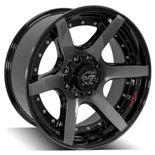 Charger l'image dans la galerie, 4P60-22100-8170-24BBT - 4Play 4P60 22X10 8X170 ET-24mm Gloss Black Brushed with Tinted Clear - 4Play Wheels Canada