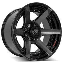 Charger l'image dans la galerie, 4P60-22120-8170-44BBT - 4Play 4P60 22X12 8X170 ET-44mm Gloss Black Brushed with Tinted Clear - 4Play Wheels Canada