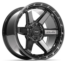Load image into Gallery viewer, 4P63-20100-5D55-18BBT - 4Play 4P63 20X10 5X127 / 5X139.7 ET-18mm Gloss Black with Brushed Face &amp; Tinted Clear - 4Play Wheels Canada