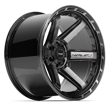 Load image into Gallery viewer, 4P63-22120-6D55-44BBT - 4Play 4P63 22X12 6X139.7 / 6X135 ET-44mm Gloss Black with Brushed Face &amp; Tinted Clear - 4Play Wheels Canada