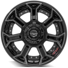 Charger l'image dans la galerie, 4P70-20100-5D55-24BBT - 4Play 4P70 20X10 5X127 / 5X139.7 -24mm Gloss Black W/ Brushed Face &amp; Tinted Clear - 4Play Wheels Canada