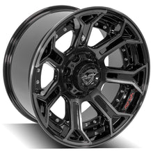 Charger l'image dans la galerie, 4P70-20100-6D55-18BBT - 4Play 4P70 20X10 6X135 6X139.7 ET-18mm Gloss Black Brushed with Tinted Clear - 4Play Wheels Canada