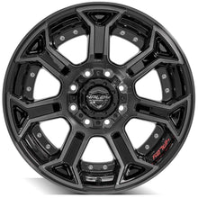 Load image into Gallery viewer, 4P70-20100-8170-24BBT - 4Play 4P70 20X10 8X170 ET-24mm Gloss Black Brushed with Tinted Clear - 4Play Wheels Canada