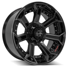 Load image into Gallery viewer, 4P70-22100-5D55-24BBT - 4Play 4P70 22X10 5X127 5X139.7 ET-24mm Gloss Black Brushed with Tinted Clear - 4Play Wheels Canada