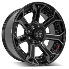 Charger l'image dans la galerie, 4P70-22100-8180-24BBT - 4Play 4P70 22X10 8X180 -24MM Gloss Black w/ Brushed Face &amp; Tinted Clear - 4Play Wheels Canada