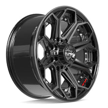 Load image into Gallery viewer, 4P80R-20090-8180-0BBT - 4Play 4P80R 20X9 8X180 ET0mm Gloss Black with Brushed Face &amp; Tinted Clear - 4Play Wheels Canada