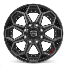 Charger l'image dans la galerie, 4P80R-20090-8650-0BBT - 4Play 4P80R 20X9 8X165.1 ET0mm Gloss Black with Brushed Face &amp; Tinted Clear - 4Play Wheels Canada