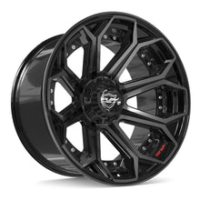 Load image into Gallery viewer, 4P80R-22120-6D55-44BBT - 4Play 4P80R 22X12 6X139.7 / 6X135 ET-44mm Gloss Black with Brushed Face &amp; Tinted Clear - 4Play Wheels Canada
