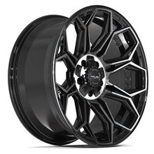 Load image into Gallery viewer, 4P83-20090-5D55-0BBT - 4Play 4P83 20X9 5X127 / 5X139.7 ET0mm Gloss Black with Brushed Face &amp; Tinted Clear - 4Play Wheels Canada