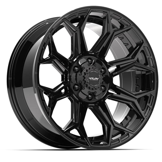 4P83-20090-6D55-0B - 4Play 4P83 20X9 6X139.7 / 6X135 ET0mm Gloss Black - 4Play Wheels Canada
