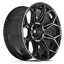 Charger l'image dans la galerie, 4P83-20090-6D55-0BBT - 4Play 4P83 20X9 6X139.7 / 6X135 ET0mm Gloss Black with Brushed Face &amp; Tinted Clear - 4Play Wheels Canada