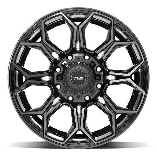 4P83-20090-8650-0BBT - 4Play 4P83 20X9 8X165.1 ET0mm Gloss Black with Brushed Face & Tinted Clear - 4Play Wheels Canada