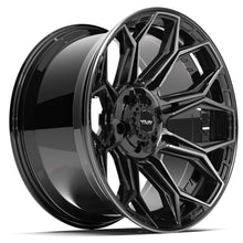 Load image into Gallery viewer, 4P83-20100-5D55-18BBT - 4Play 4P83 20X10 5X127 / 5X139.7 ET-18mm Gloss Black with Brushed Face &amp; Tinted Clear - 4Play Wheels Canada