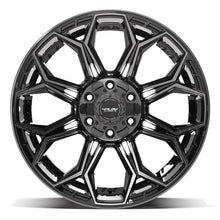 Charger l'image dans la galerie, 4P83-20100-6D55-18BBT - 4Play 4P83 20X10 6X139.7 / 6X135 ET-18mm Gloss Black with Brushed Face &amp; Tinted Clear - 4Play Wheels Canada
