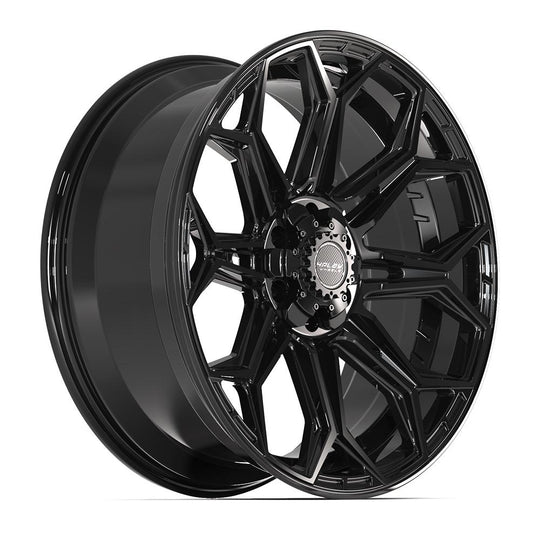 4P83-22090-6D55-12B - 4Play 4P83 22X9 6X139.7 / 6X135 ET12mm Gloss Black - 4Play Wheels Canada