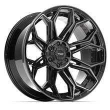 Load image into Gallery viewer, 4P83-22100-6D55-18BBT - 4Play 4P83 22X10 6X139.7 / 6X135 ET-18mm Gloss Black with Brushed Face &amp; Tinted Clear - 4Play Wheels Canada