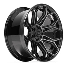 Load image into Gallery viewer, 4P83-22100-6D55-18BBT - 4Play 4P83 22X10 6X139.7 / 6X135 ET-18mm Gloss Black with Brushed Face &amp; Tinted Clear - 4Play Wheels Canada