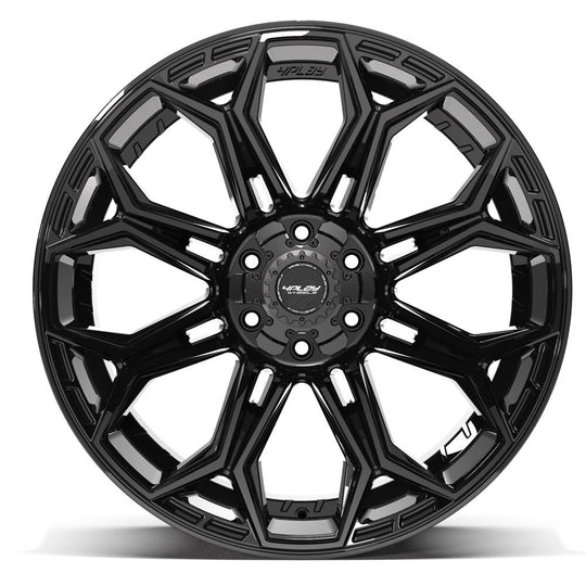 4P83-22120-6D55-44B - 4Play 4P83 22X12 6X139.7 / 6X135 ET-44mm Gloss Black - 4Play Wheels Canada