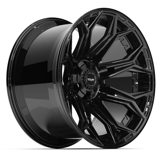 4P83-22120-6D55-44B - 4Play 4P83 22X12 6X139.7 / 6X135 ET-44mm Gloss Black - 4Play Wheels Canada