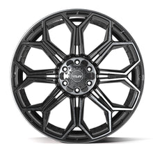 Charger l'image dans la galerie, 4P83-24100-6D55-18BBT - 4Play 4P83 24X10 6X139.7 / 6X135 ET18mm Gloss Black with Brushed Face &amp; Tinted Clear - 4Play Wheels Canada
