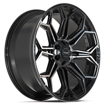 Charger l'image dans la galerie, 4P83-24100-6D55-18BBT - 4Play 4P83 24X10 6X139.7 / 6X135 ET18mm Gloss Black with Brushed Face &amp; Tinted Clear - 4Play Wheels Canada