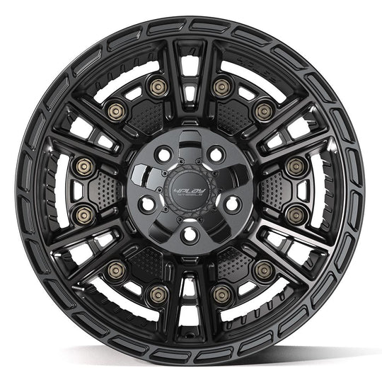 4PS01-17090-5D55-6B1 - 4Play 4PS01 17X9 5X127 / 5X139.7 ET-6mm Satin Black - 4Play Wheels Canada