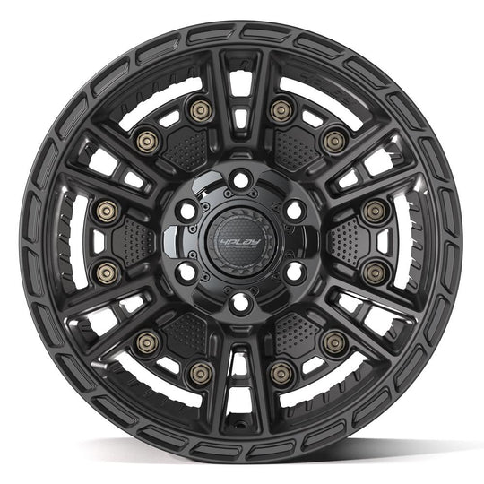 4PS01-17090-6D55-6B1 - 4Play 4PS01 17X9 6X139.7 / 6X135 ET-6mm Satin Black - 4Play Wheels Canada