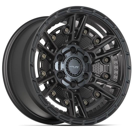 4PS01-17090-6D55-6B1 - 4Play 4PS01 17X9 6X139.7 / 6X135 ET-6mm Satin Black - 4Play Wheels Canada
