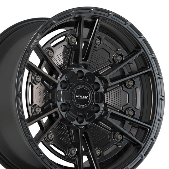 4PS01-20090-6D55-6B1 - 4Play 4PS01 20X9 6X139.7 / 6X135 ET-6mm Satin Black - 4Play Wheels Canada