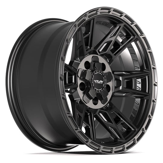 4PS20-17090-5D55-6B1 - 4Play 4PS20 17X9 5X127 / 5X139.7 ET-6mm Satin Black - 4Play Wheels Canada