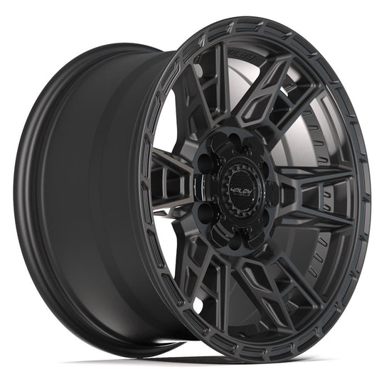 4PS20-17090-6D55-18B1 - 4Play 4PS20 17X9 6X139.7 / 6X135 ET18mm Satin Black - 4Play Wheels Canada