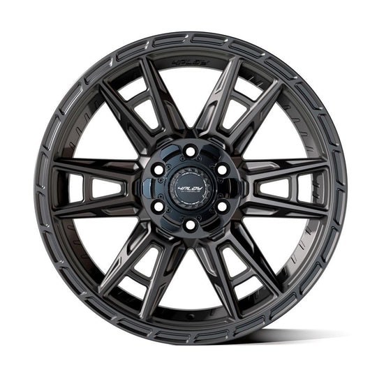 4PS20-18080-CUVB-38B1 - 4Play 4PS20 18X8 5X112 / 5X114.3 ET38mm Satin Black - 4Play Wheels Canada