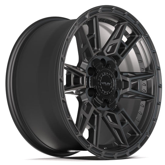 4PS20-18090-6D55-18B1 - 4Play 4PS20 18X9 6X139.7 / 6X135 ET18mm Satin Black - 4Play Wheels Canada