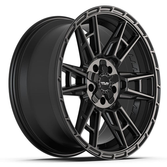 4PS20-20090-5D55-18B1 - 4Play 4PS20 20X9 5X127 / 5X139.7 ET18mm Satin Black - 4Play Wheels Canada