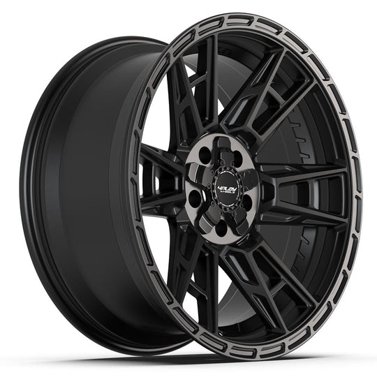 4PS20-20090-5D55-6B1 - 4Play 4PS20 20X9 5X127 / 5X139.7 ET-6mm Satin Black - 4Play Wheels Canada