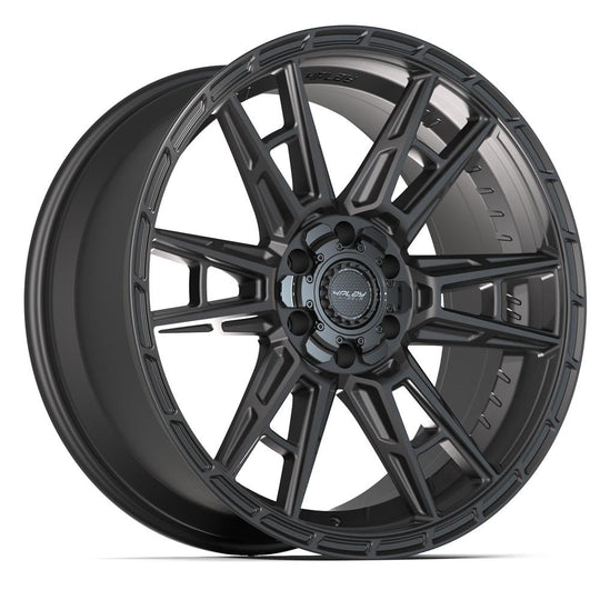 4PS20-22100-6D55-24B1 - 4Play 4PS20 22X10 6X139.7 / 6X135 ET24mm Satin Black - 4Play Wheels Canada
