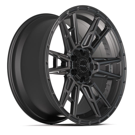4PS20-22100-6D55-24B1 - 4Play 4PS20 22X10 6X139.7 / 6X135 ET24mm Satin Black - 4Play Wheels Canada