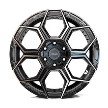 Load image into Gallery viewer, 4PS26-18080-CUVA-38BBT - 4Play 4PS26 18X8 5X108 / 5X110 ET38mm Gloss Black with Brushed Face &amp; Tinted Clear - 4Play Wheels Canada
