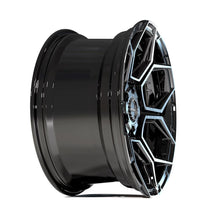 Load image into Gallery viewer, 4PS26-18080-CUVB-38BBT - 4Play 4PS26 18X8 5X112 / 5X114.3 ET38mm Gloss Black with Brushed Face &amp; Tinted Clear - 4Play Wheels Canada