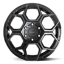 Load image into Gallery viewer, 4PS26-18090-6D55-18BBT - 4Play 4PS26 18X9 6X139.7 / 6X135 ET18mm Gloss Black with Brushed Face &amp; Tinted Clear - 4Play Wheels Canada