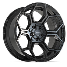 Load image into Gallery viewer, 4PS26-20090-5D55-6BBT - 4Play 4PS26 20X9 5X127 / 5X139.7 ET-6mm Gloss Black with Brushed Face &amp; Tinted Clear - 4Play Wheels Canada