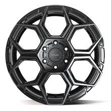 Load image into Gallery viewer, 4PS26-20090-6D55-18BBT - 4Play 4PS26 20X9 6X139.7 / 6X135 ET18mm Gloss Black with Brushed Face &amp; Tinted Clear - 4Play Wheels Canada