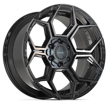 Load image into Gallery viewer, 4PS26-20090-6D55-6BBT - 4Play 4PS26 20X9 6X139.7 / 6X135 ET-6mm Gloss Black with Brushed Face &amp; Tinted Clear - 4Play Wheels Canada