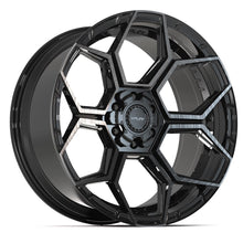Load image into Gallery viewer, 4PS26-22100-6D55-0BBT - 4Play 4PS26 22X10 6X139.7 / 6X135 ET0mm Gloss Black with Brushed Face &amp; Tinted Clear - 4Play Wheels Canada