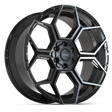 Load image into Gallery viewer, 4PS26-22100-6D55-24BBT - 4Play 4PS26 22X10 6X139.7 / 6X135 ET24mm Gloss Black with Brushed Face &amp; Tinted Clear - 4Play Wheels Canada